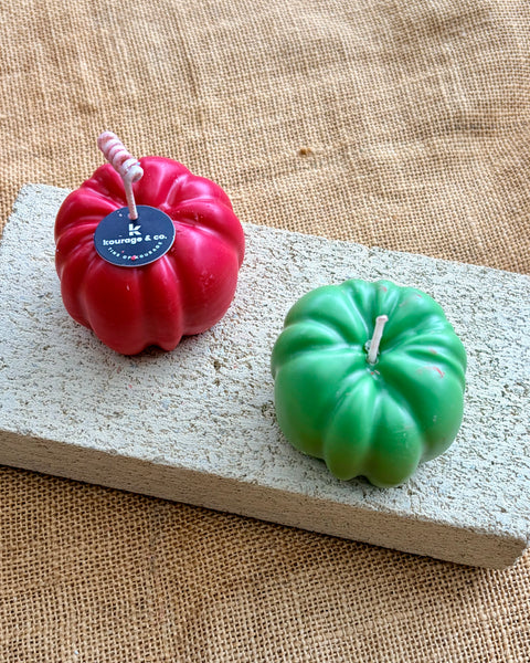 Heirloom Tomato Shaped Scented Candle
