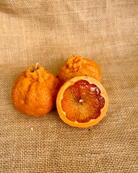 Mandarin Shaped Scented Candle