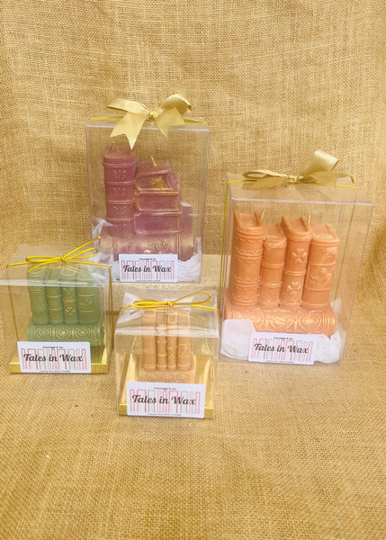 Quiet Library Stack Book Candles