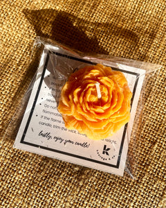Festival Bloom – Marigold Flower Candle