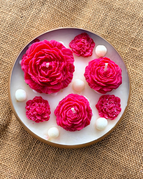 Rose Urli Candle
