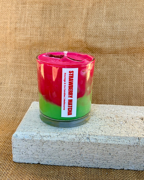 Iced Strawberry Matcha Candle