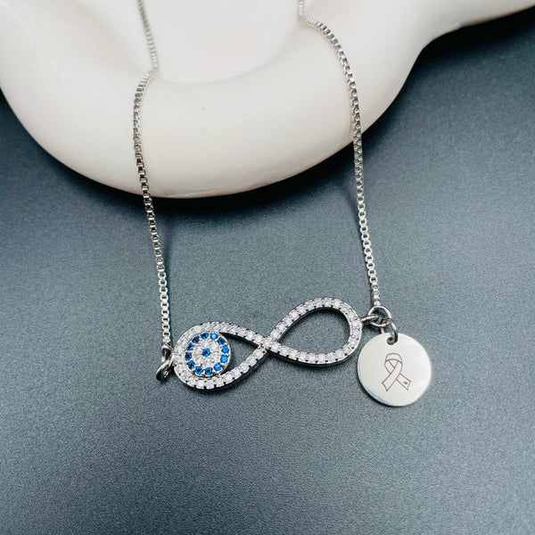 Evil Eye Infinity Pendant Necklace