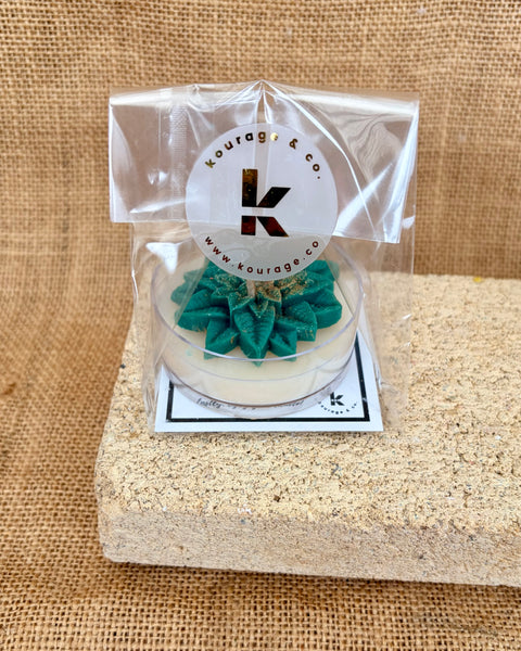 Holly Leaf Christmas Maxi Tealights