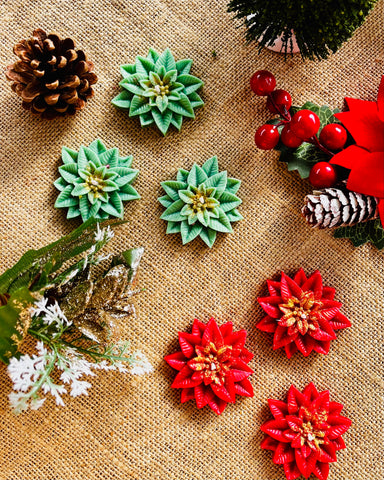 Christmas Holly Leaf Mini Candle