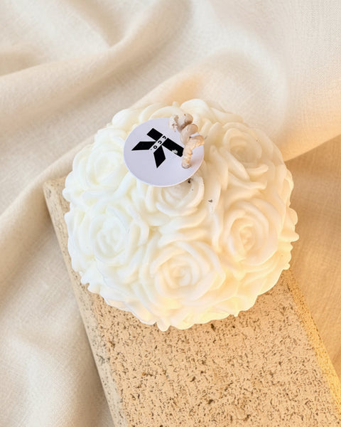 Rose Ball Soy Candle