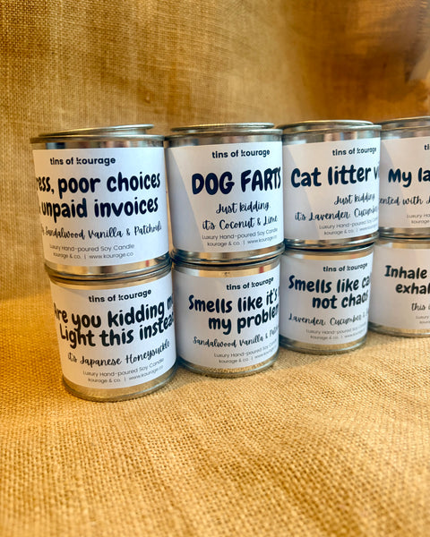 Funny Quote Candle Tin