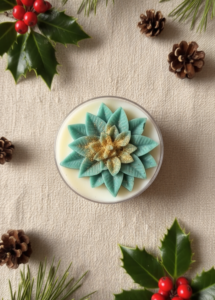 Holly Leaf Christmas Maxi Tealights