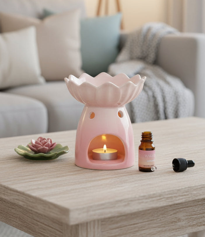 Pink Water Lily Wax Melt Warmer