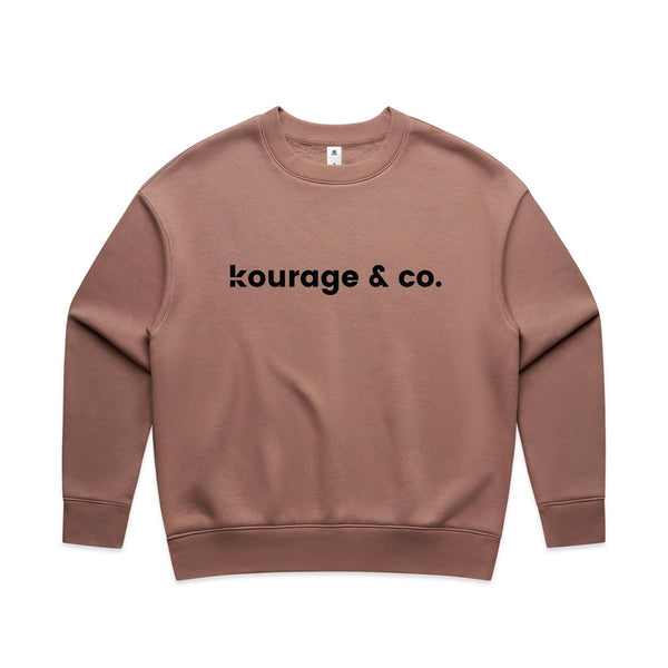 Kourage & Co Relax Crew | Classic Logo Crew Neck