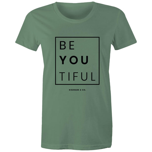 BeYouTiful Women's Tee - Black Print