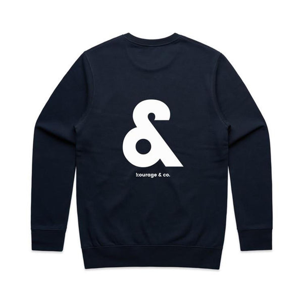 Kourage & Double-sided Print Crew - White Print