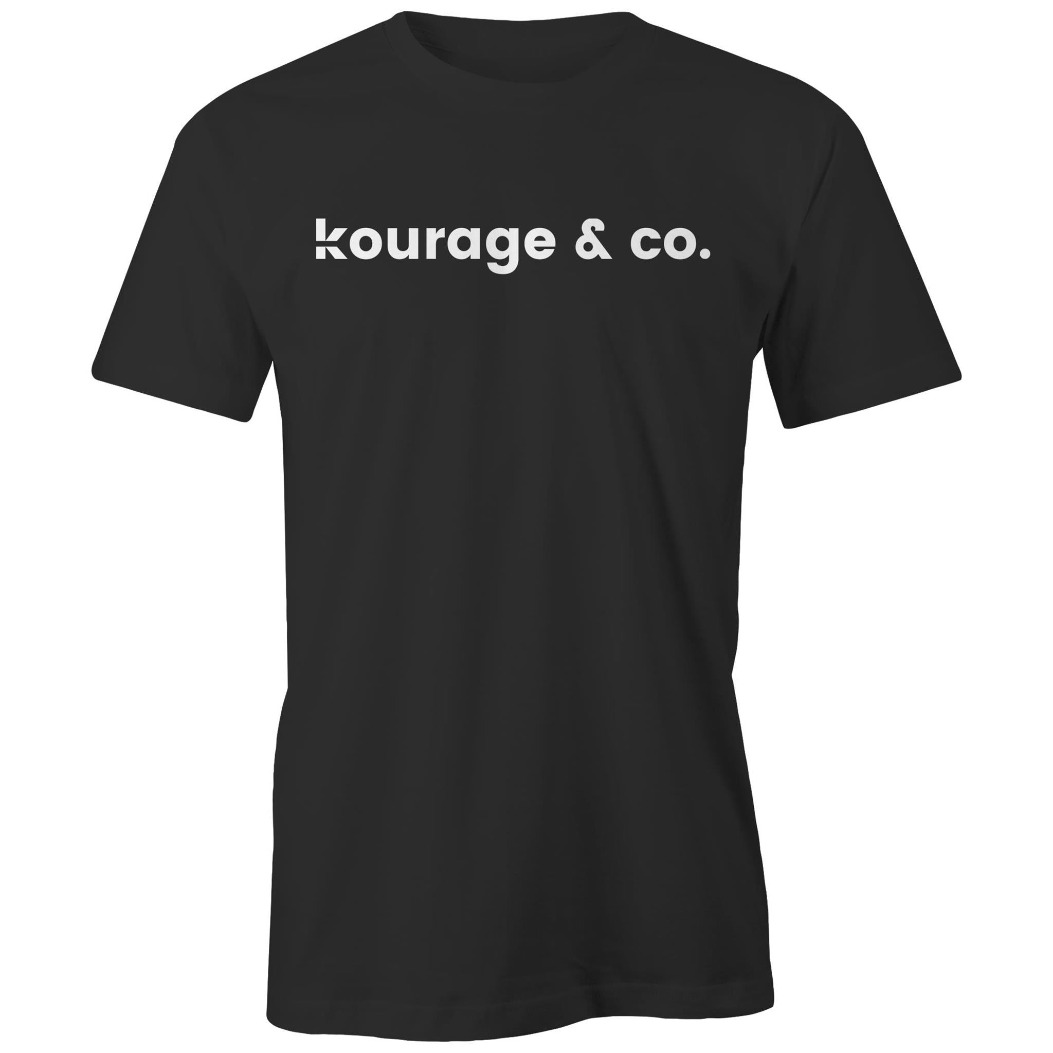 Kourage & co Unsex Tee - White Print