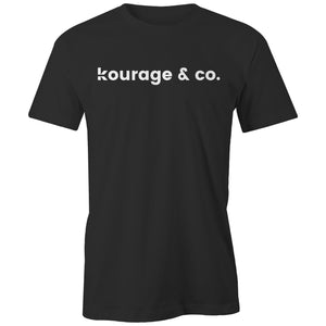 Kourage & co Unsex Tee - White Print