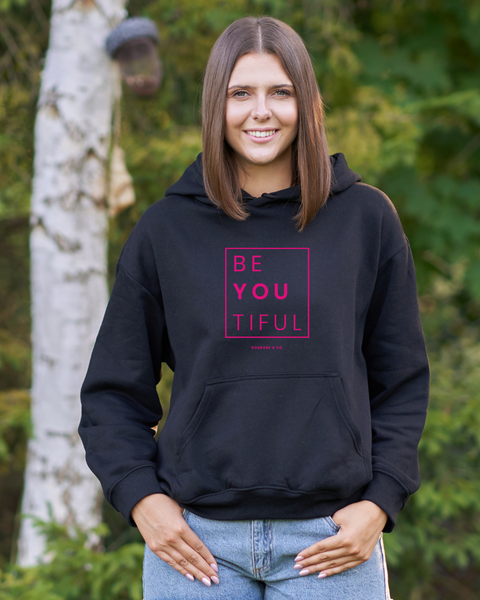 BeYouTiful Hoodie -Pink Print