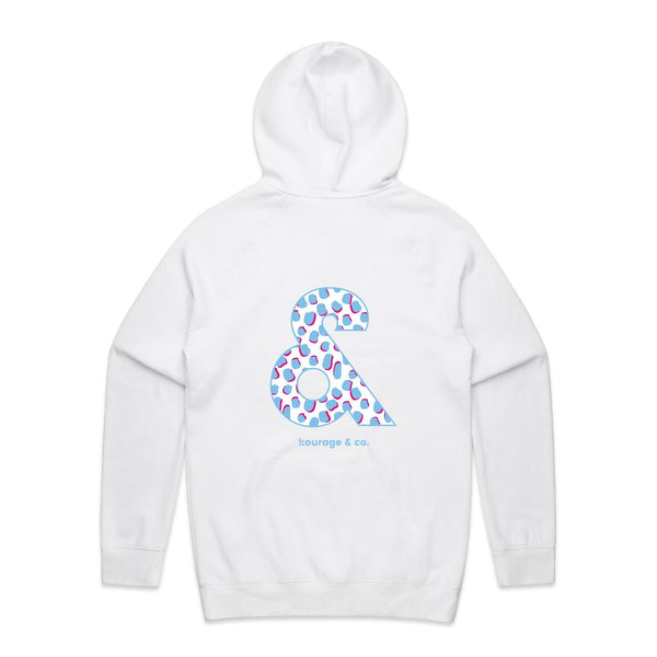 Kourage & White Double-sided Print Hoodie