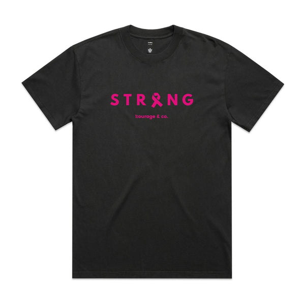 STRONG Faded Tee | Unisex | Pink Print