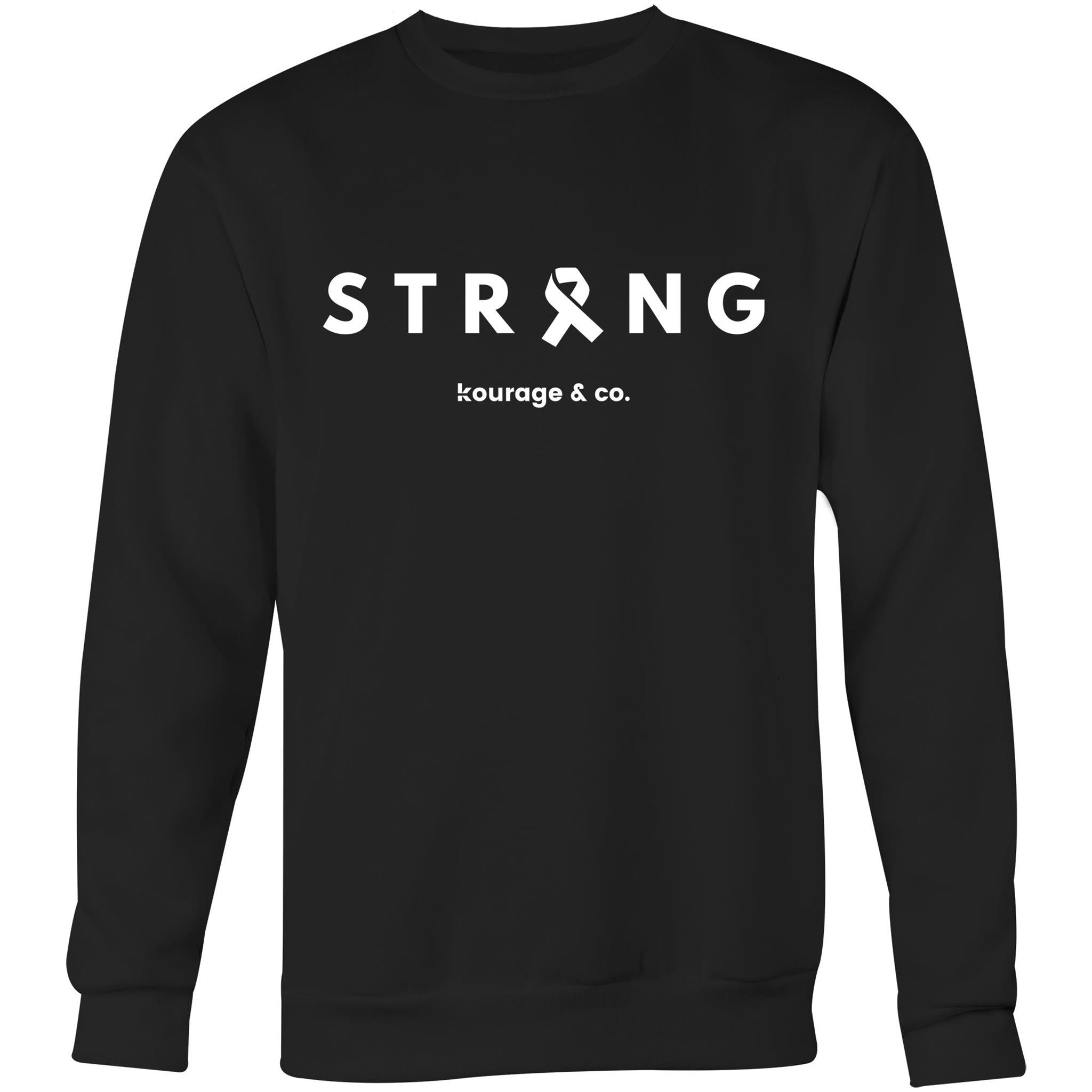 STRONG Crew - White Print