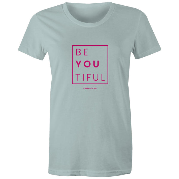 BeYouTiful Women's Tee - Pink Print