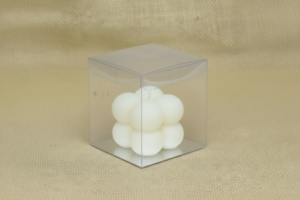 Bubble Cube Pillar Candle