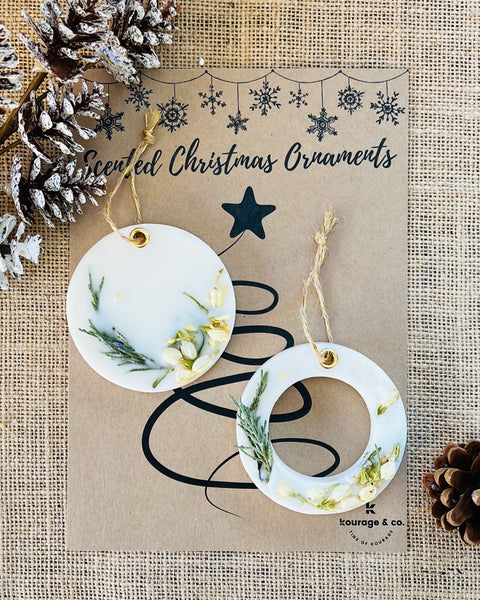Scented Christmas Tree Ornaments Set | 3 Fragrance Options kg